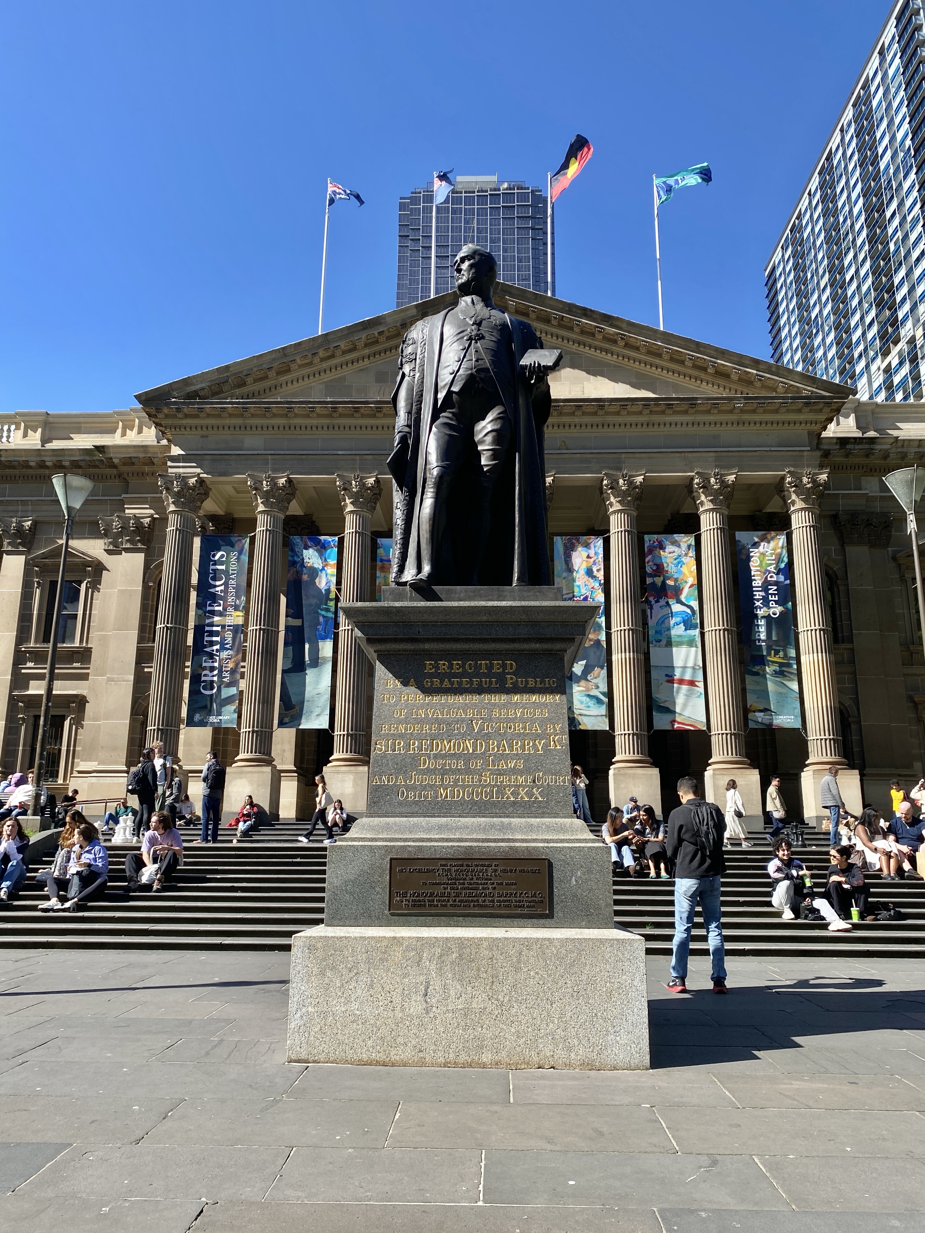 State Library History State Library steps – Storey of Melbourne